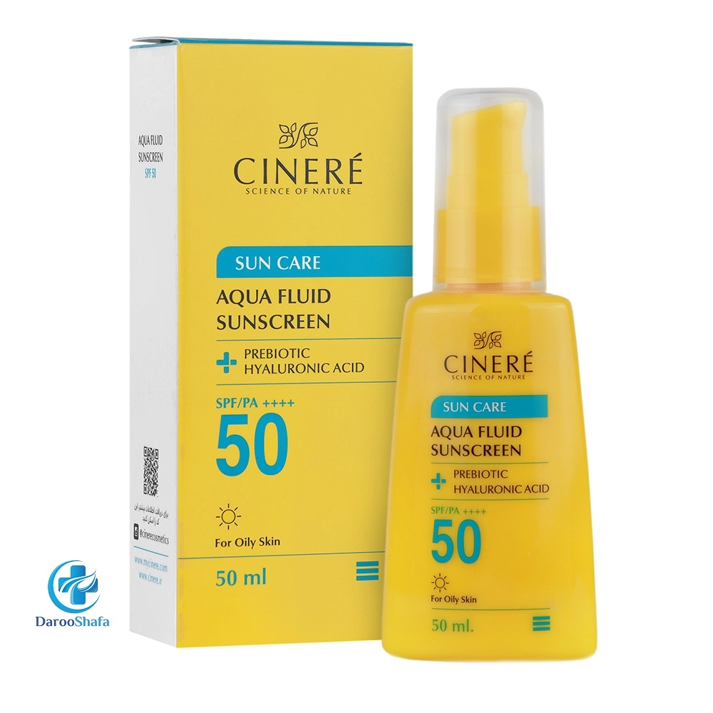 فلوئید ضد آفتاب SPF 50 پوست چرب سینره — تصویر ۳