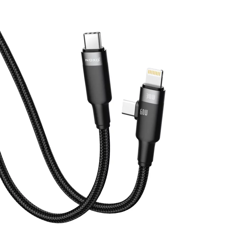 کابل تبدیل ۳ در ۱ نوکسو مدل CN-5 طول 1.2 متر | شارژ سریع PD — تصویر ۲