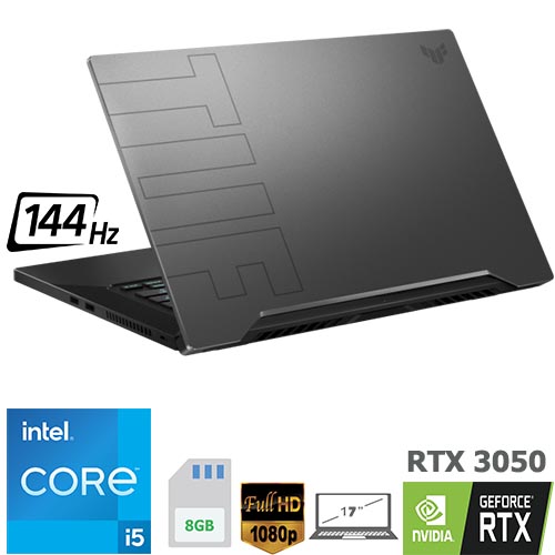 لپ تاپ ایسوس TUF F17 2021 – مدل FX706 با گرافیک 3050