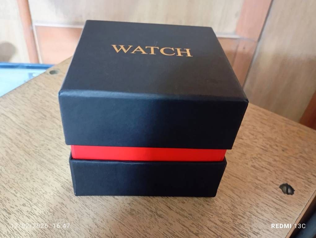 جعبه ساعت پاکتی واچ watch کیفیت عالی در دو رنگ قرمز و طوسی کد 2315076 — تصویر ۴