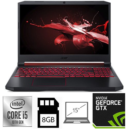 لپ تاپ ایسر نیترو 5 acer nitro 5-(I5 10300H)-8GB-256GB-3050