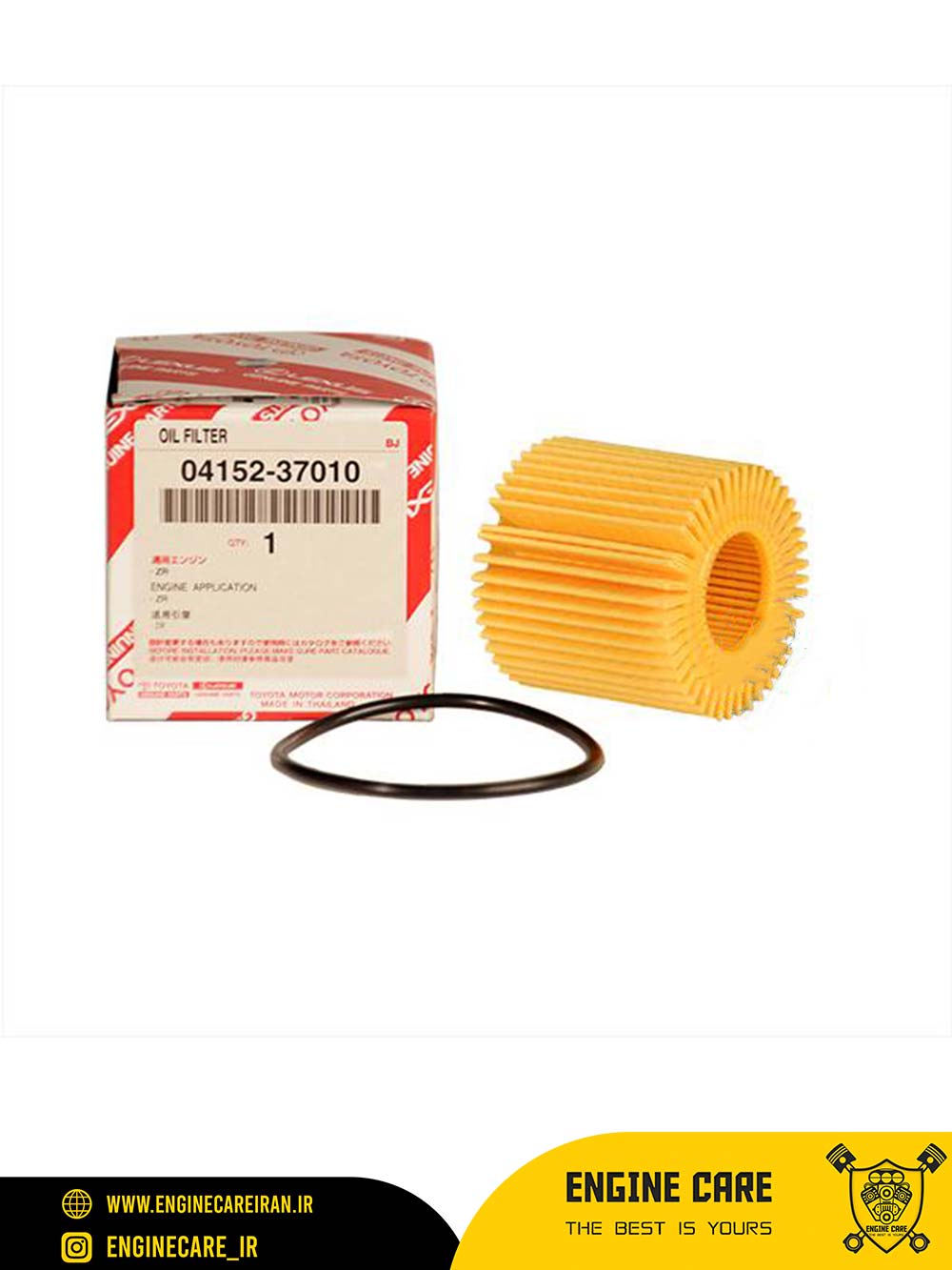 فیلتر روغن تویوتا مدل TOYOTA 04152-37010 جنیون اصلی — تصویر ۲