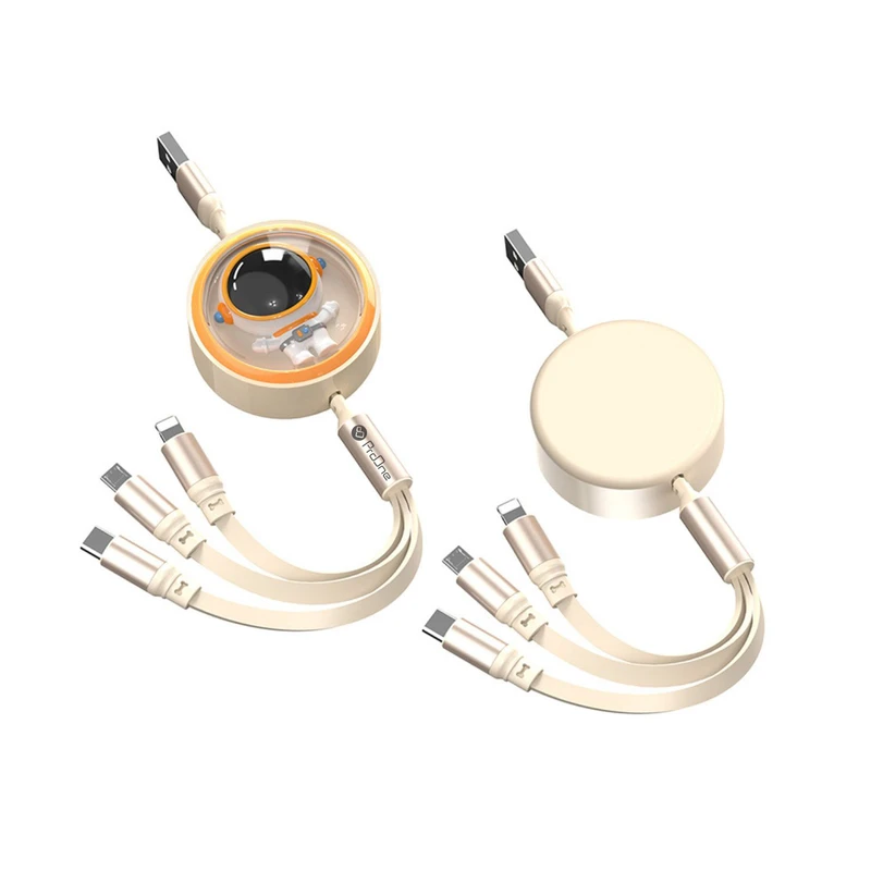 کابل تبدیل USB به USB-C / microUSB / لایتنینگ پرووان مدل PCC128R طول 1.2 متر — تصویر ۴