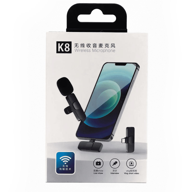 میکروفون یقه ای بیسیم K8 — تصویر ۶