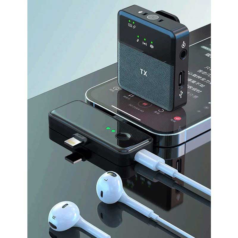 میکروفون یقه ای بیسیم TX مدل SX31 (دو کاربره) — تصویر ۴