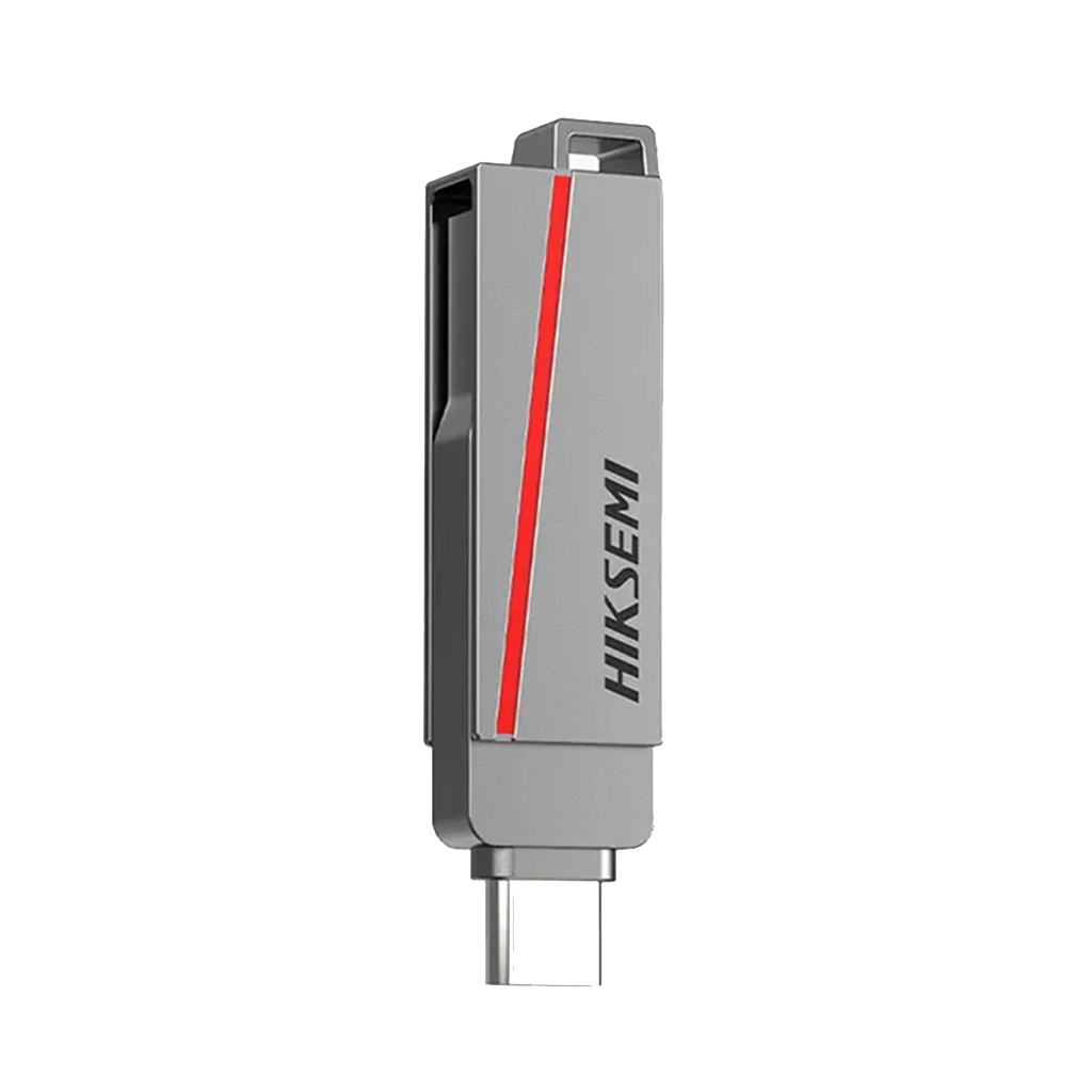 فلش مموری 64 گیگابایتی هایکسمی مدل HIKSEMI SLIM E307C 64G USB3.2 رنگ خاکستری — تصویر ۴