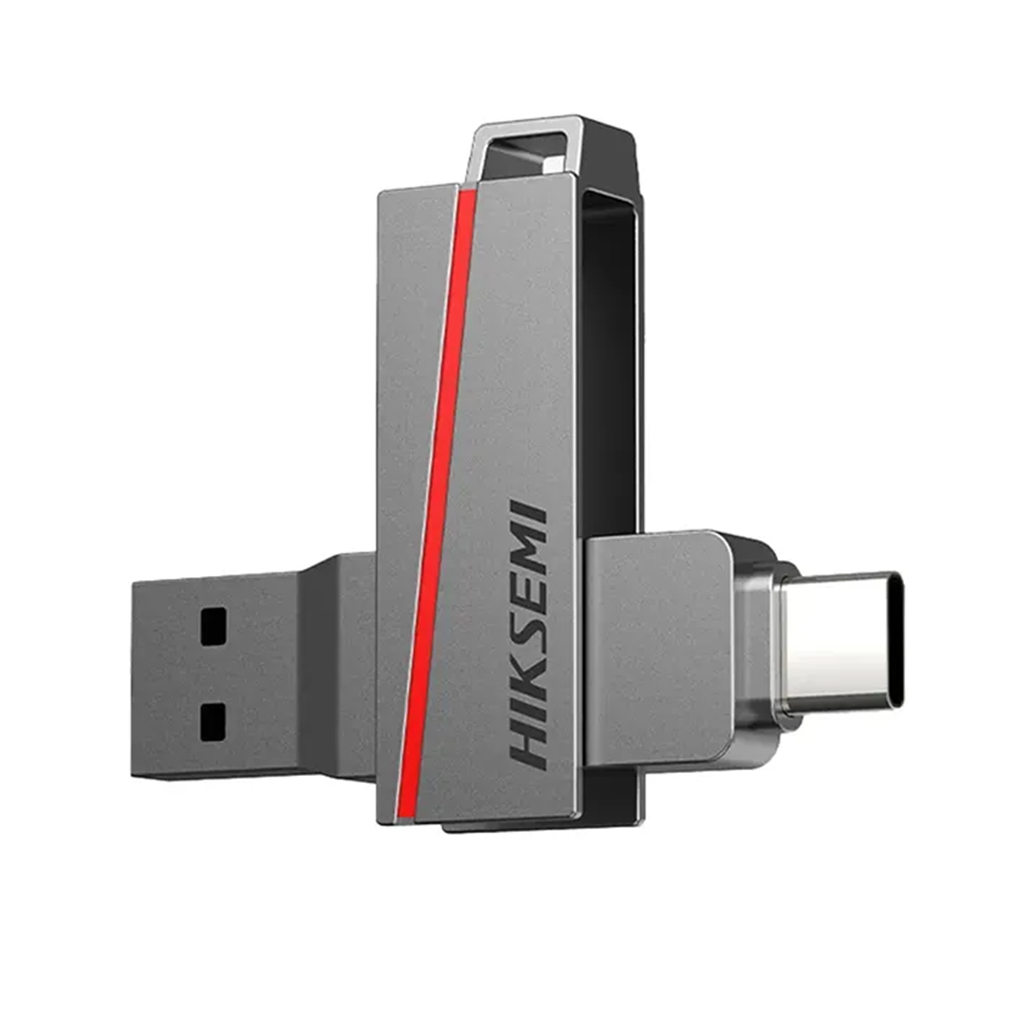 فلش مموری 64 گیگابایتی هایکسمی مدل HIKSEMI SLIM E307C 64G USB3.2 رنگ خاکستری — تصویر ۳