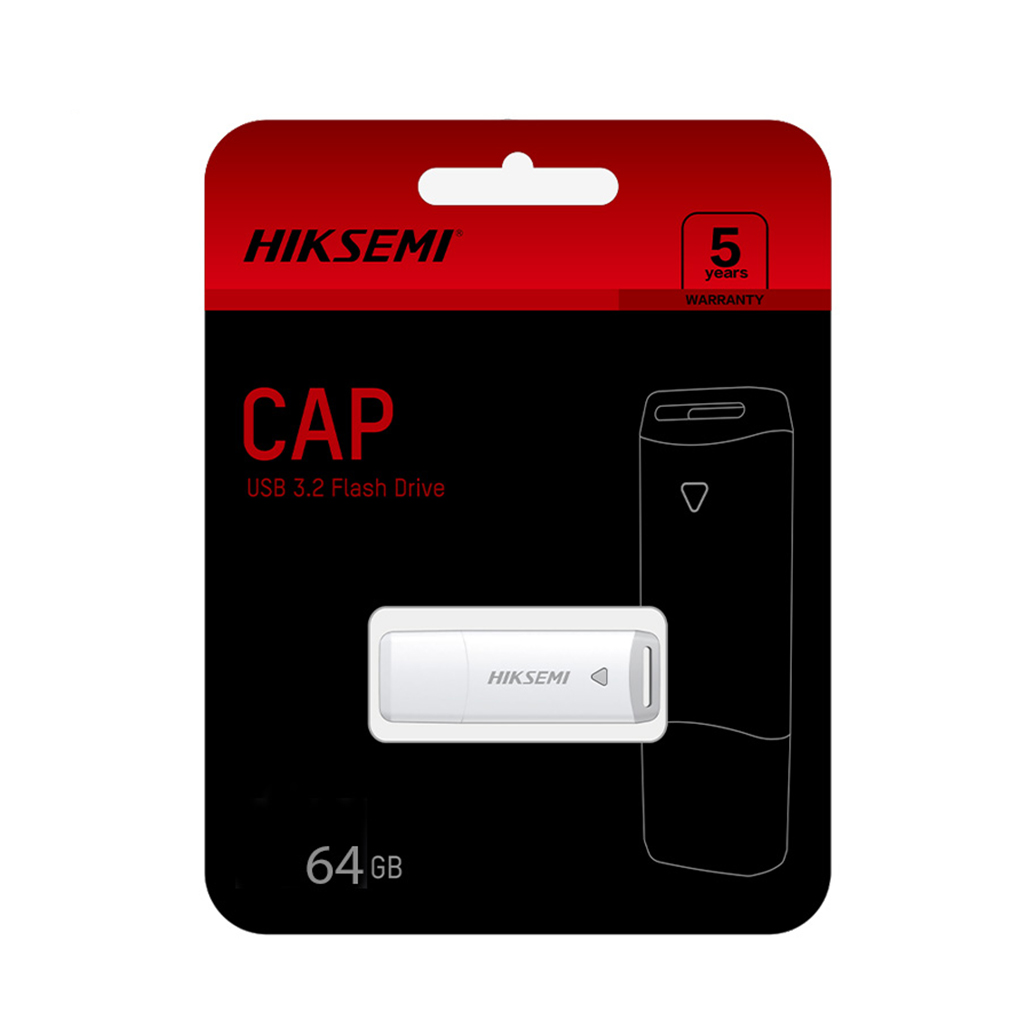 فلش مموری 64 گیگابایتی هایکسمی مدل HIKSEMI CAP M220P 64G USB3.2 رنگ سفید — تصویر ۷