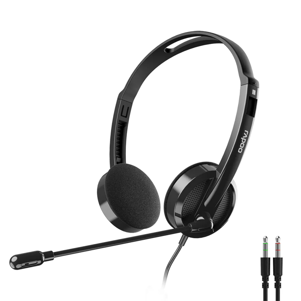 هدست رپو مدل RAPOO H102 مشکی — تصویر ۳
