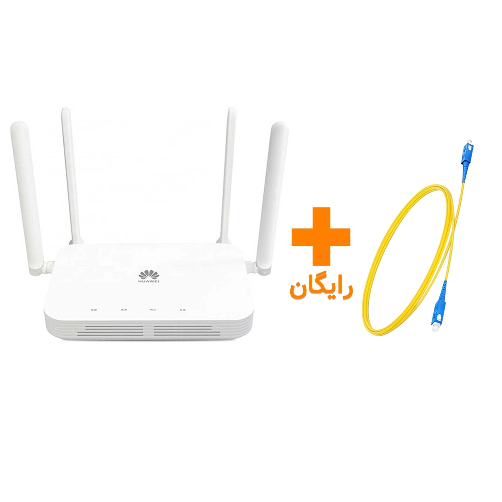 مودم روتر فیبر نوری گیگابیت و دوباند هوآوی مدل HUAWEI OPTIXSTAR K662C استوک رنگ سفید به همراه کابل فیبر رایگان