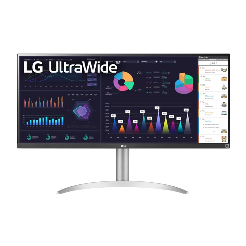 مانیتور طراحی ال جی مدل LG ULTRAWIDE 34WQ650 سایز 34 اینچ رنگ سفید