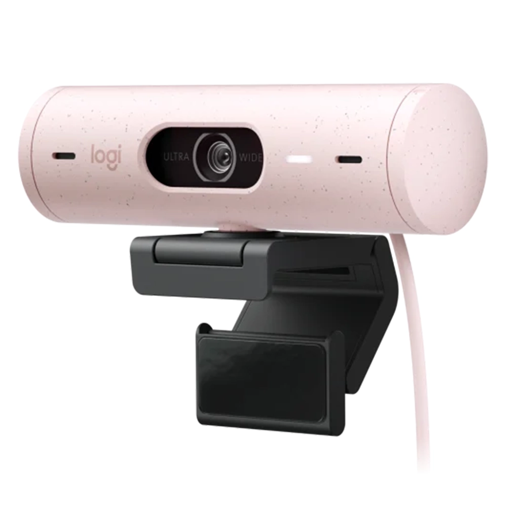 وبکم لاجیتک مدل LOGITECH BRIO 500 رنگ صورتی
