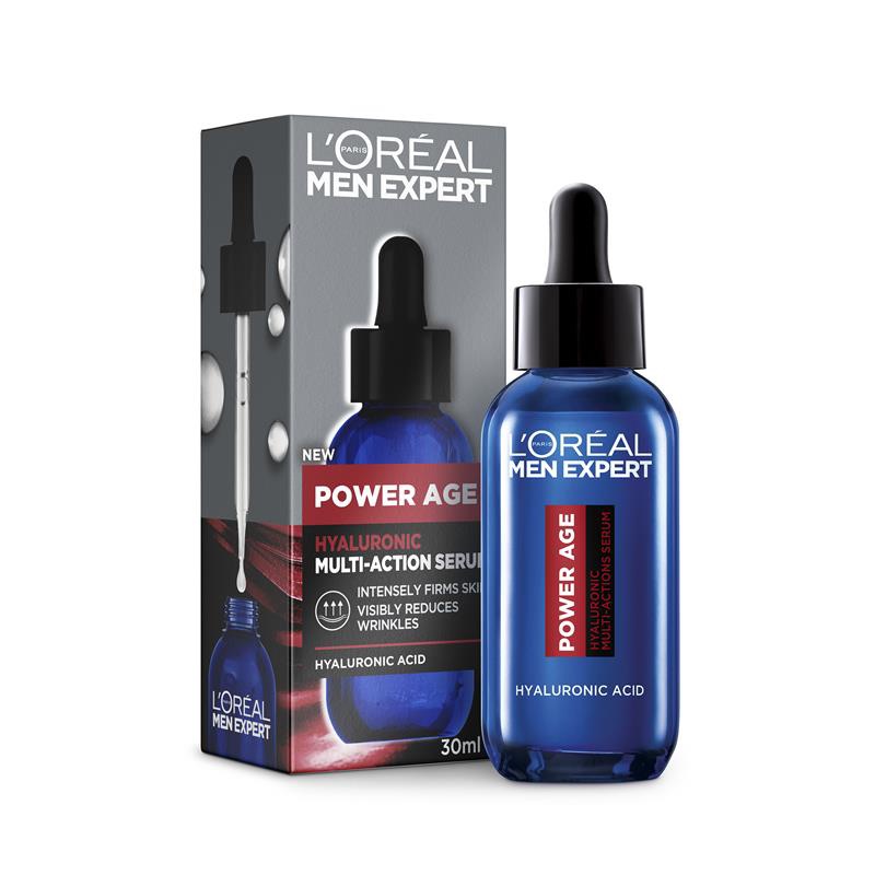 سرم آبرسان و ضد چروک مردانه لورال Loreal مدل Power Age حجم 30 میل
