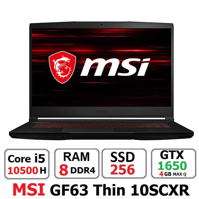 لپ تاپ MSI GF-63 THin 10scxr core i5 10500H