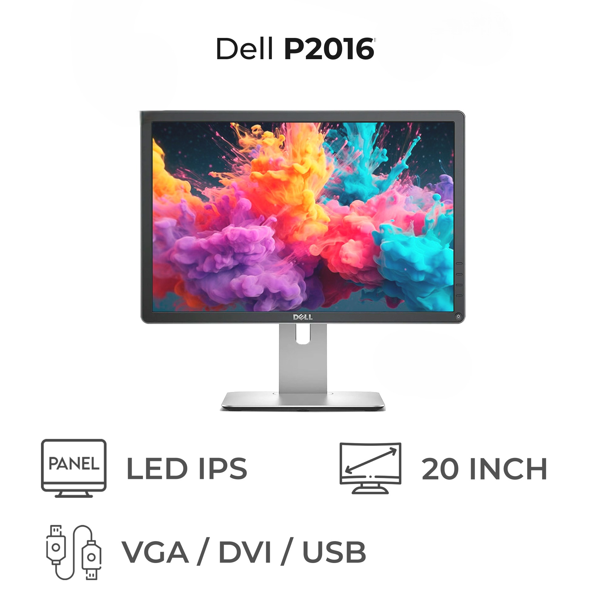 مانیتور استوک 20 اینچ Dell مدل P2016T