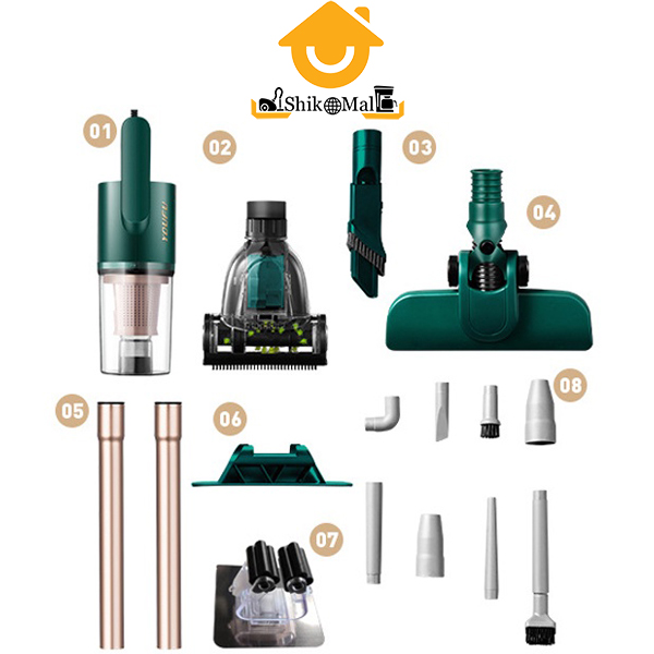 جارو برقی ایستاده آب و خاک خانگی یوفو مدل Youfu uf-x1 — تصویر ۳