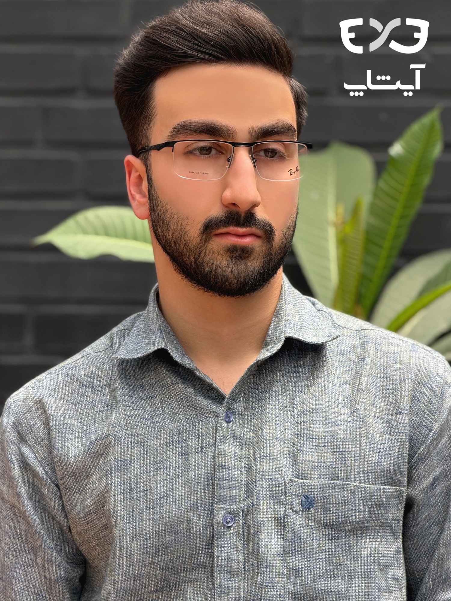 عینک طبی ریبن RayBan کد90443 — تصویر ۳