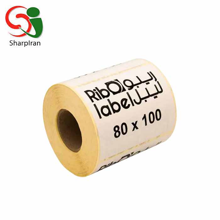 لیبل کاغذی 100*80 تک ردیفه 500 عددی