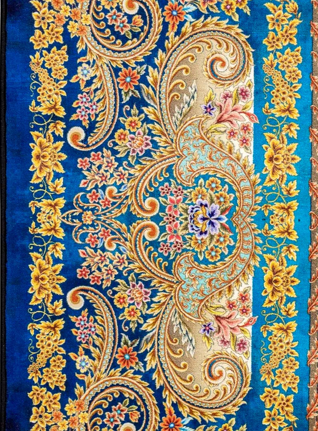 فرش تندیس طرح گلدانی سرمه ای 1500 شانه کد 2000006146 — تصویر ۴