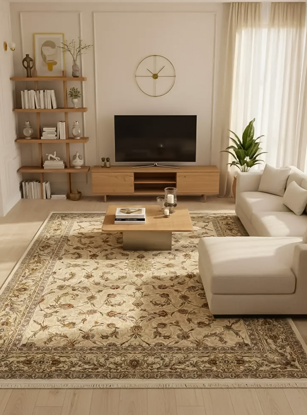 فرش تندیس طرح گلریز 1500 شانه کد 20NC0010 — تصویر ۶