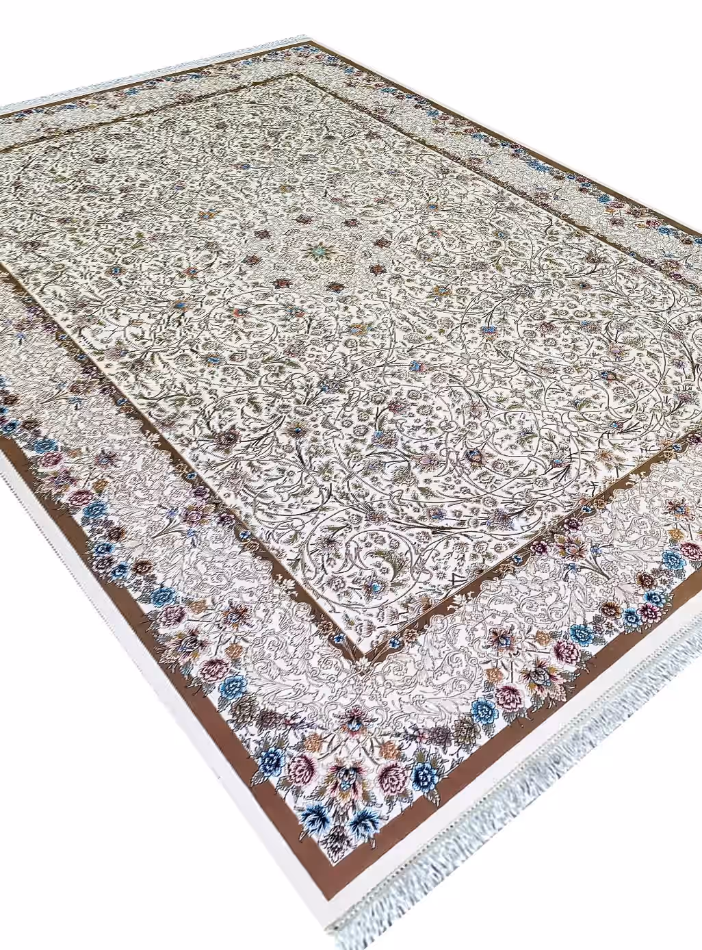 فرش طرح سوگل کرم 1200 شانه کد 12852