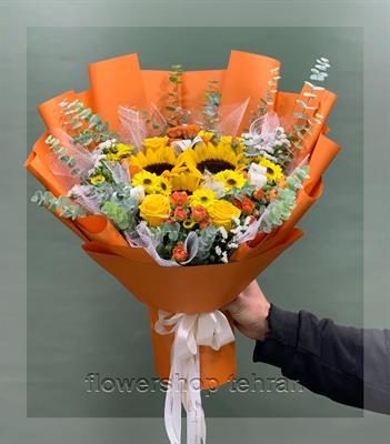 ترکیب جذاب دسته گل برای مراسم بله برون برای هدیه، دکور یا میز پذیرش — تصویر ۲
