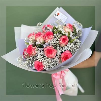 گلدان رومیزی تبلیغاتی با گل‌های تازه و دیزاین حرفه‌ای — تصویر ۲