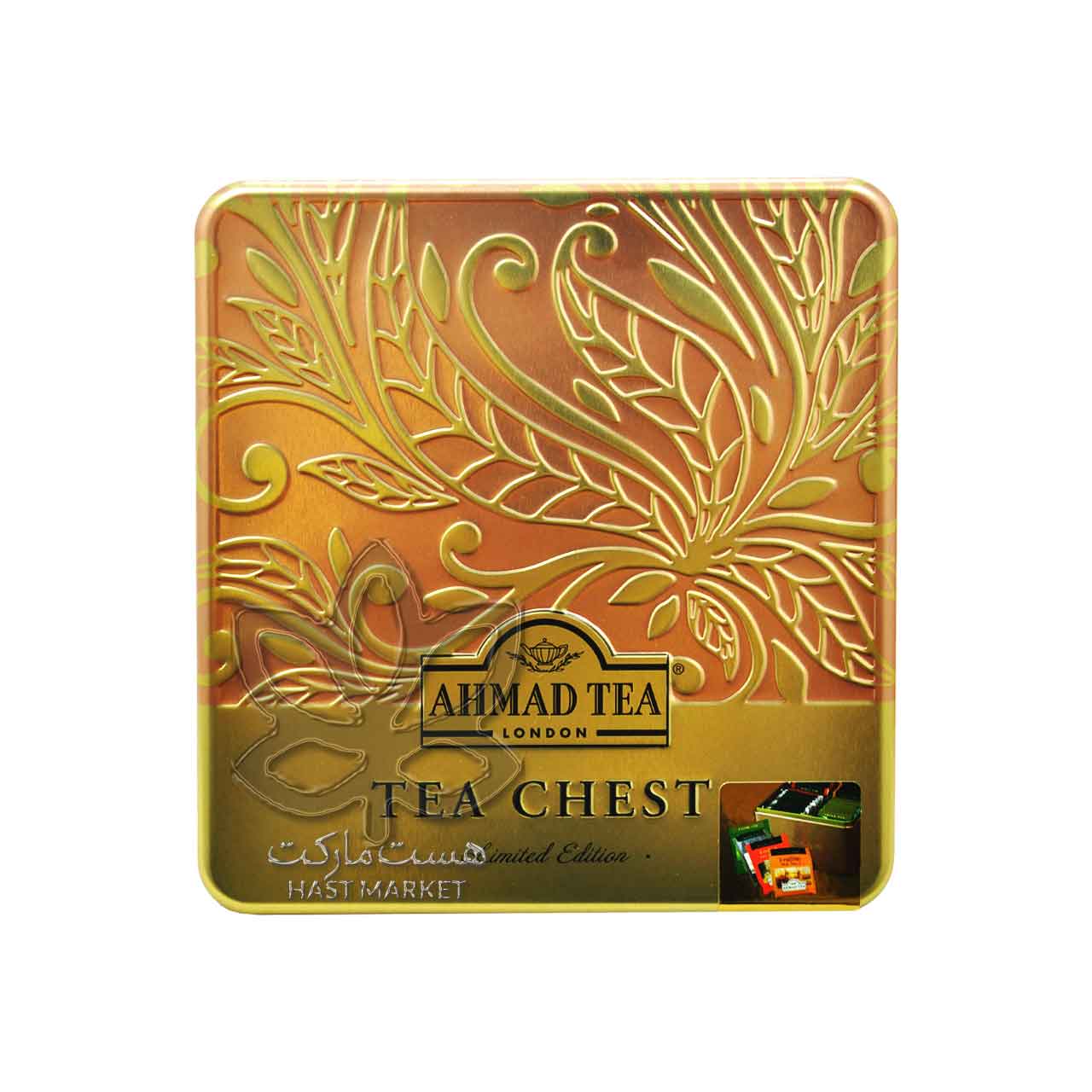 چای تی بگ چهار نوع ۴۰ عدد جعبه فلزی احمد – ahmad tea