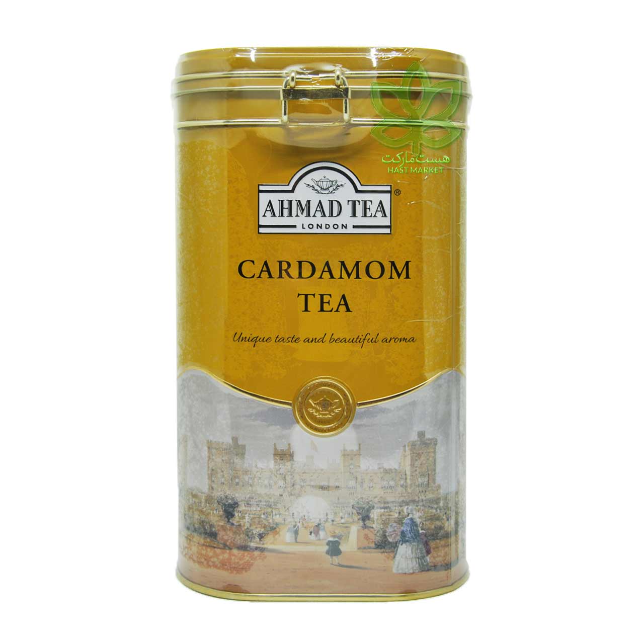 چای سیاه هل دار ۴۵۰ گرم جعبه فلزی احمد – ahmad tea