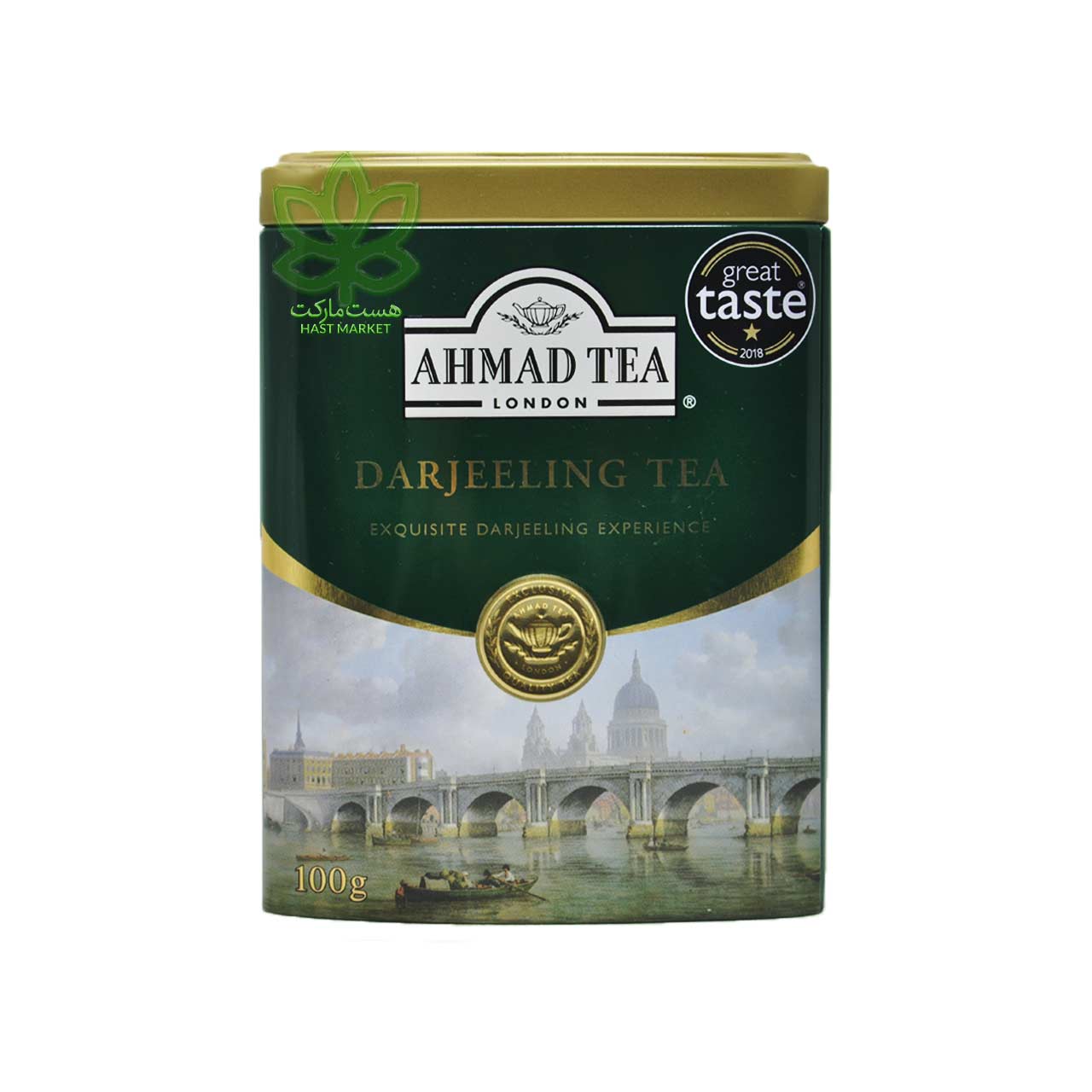 چای سیاه دارجیلینگ 100 گرم جعبه فلزی احمد – ahmad tea