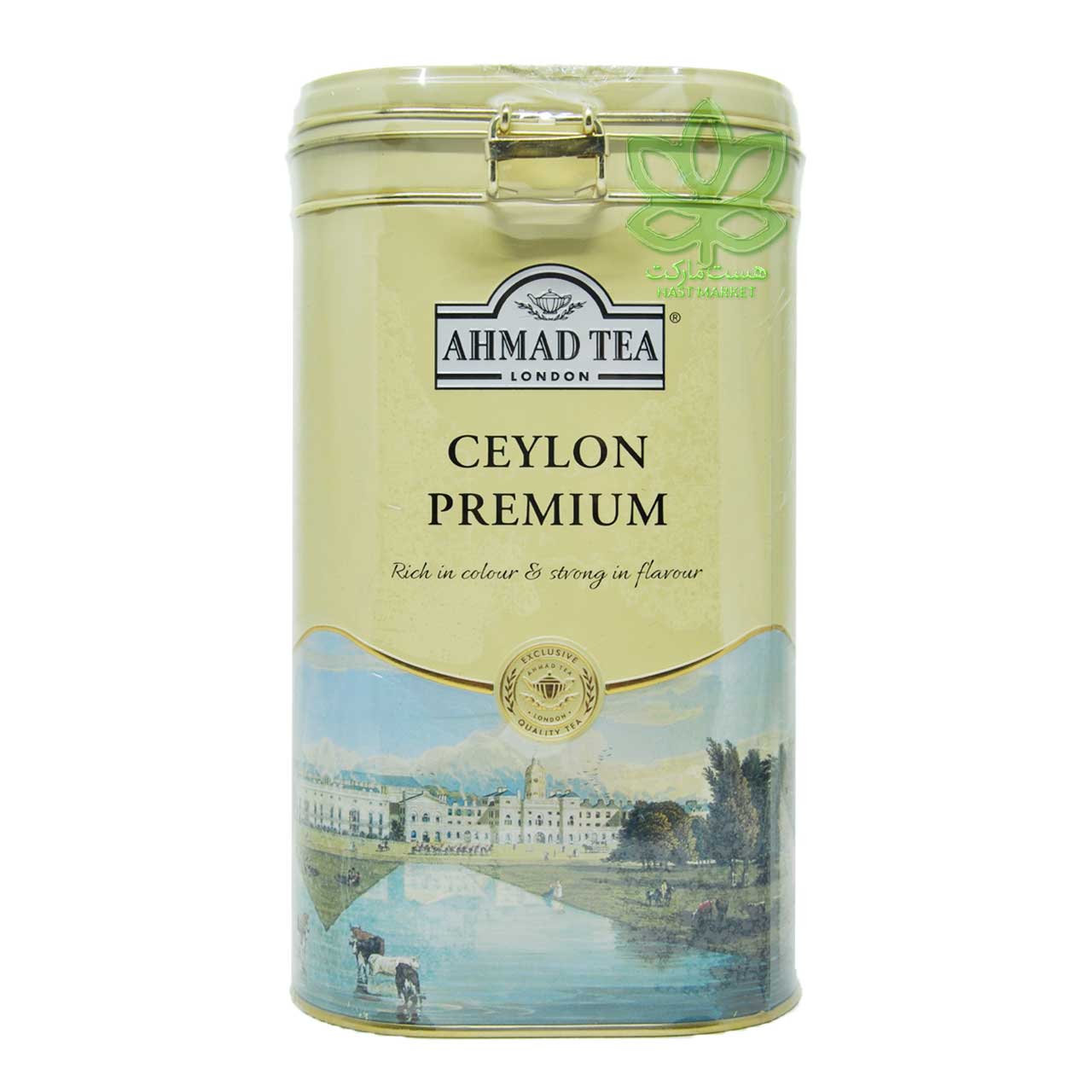 چای سیاه سیلان پریمیوم 450 گرم جعبه فلزی احمد – ahmad tea