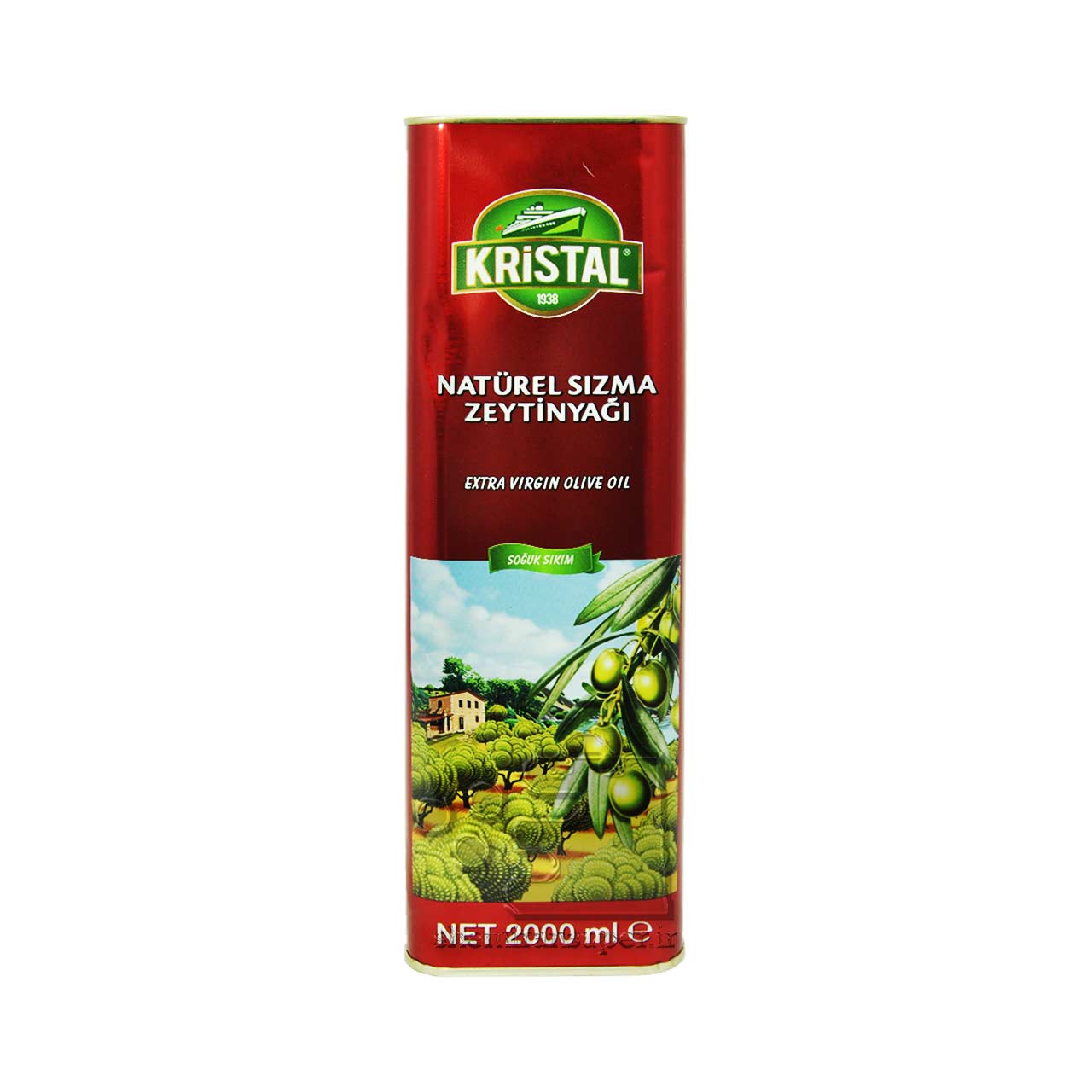 روغن زیتون فرابکر ( پرس سرد ) ۲ لیتر کریستال – kristal