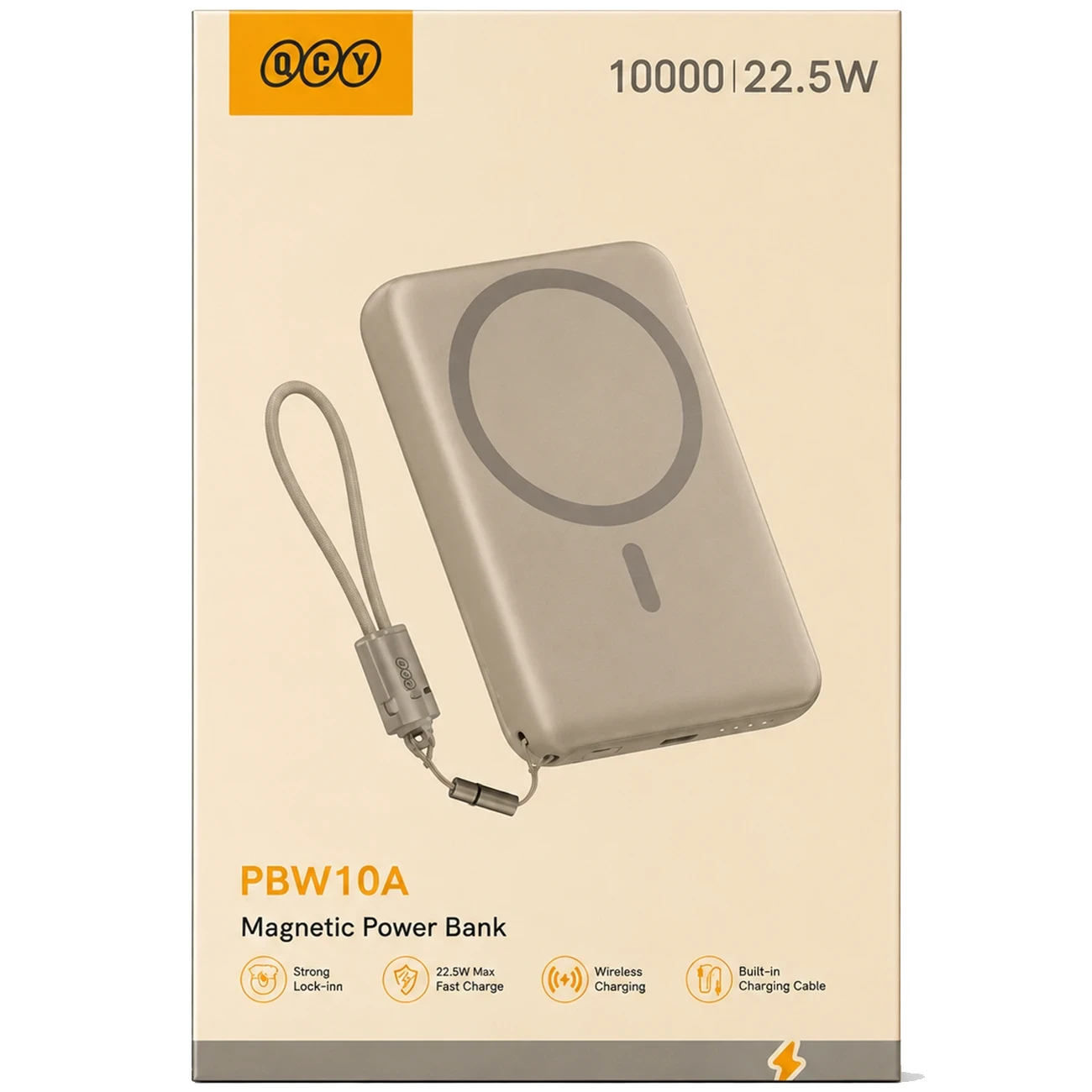پاوربانک مگنتی کیو سی وای QCY PBW10A ظرفیت 10000 میلی آمپر ساعت — تصویر ۸