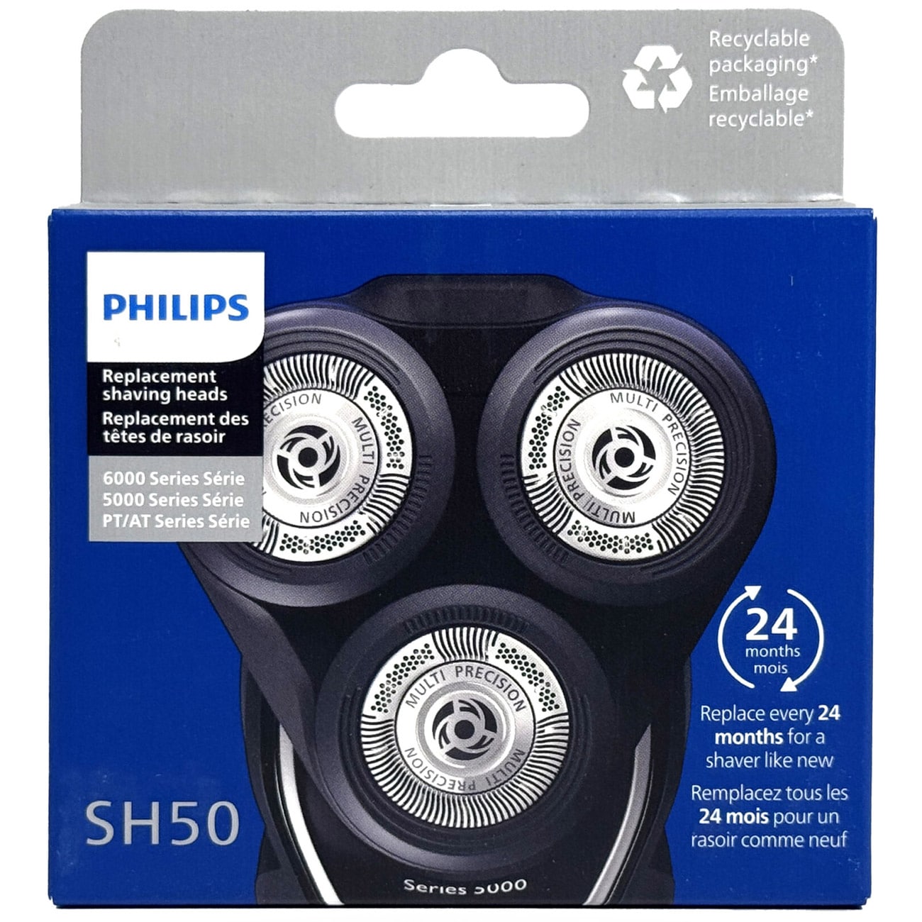 تیغه یدک ریش تراش فیلیپس Philips مدل SH50/51 بسته 3 عددی — تصویر ۷