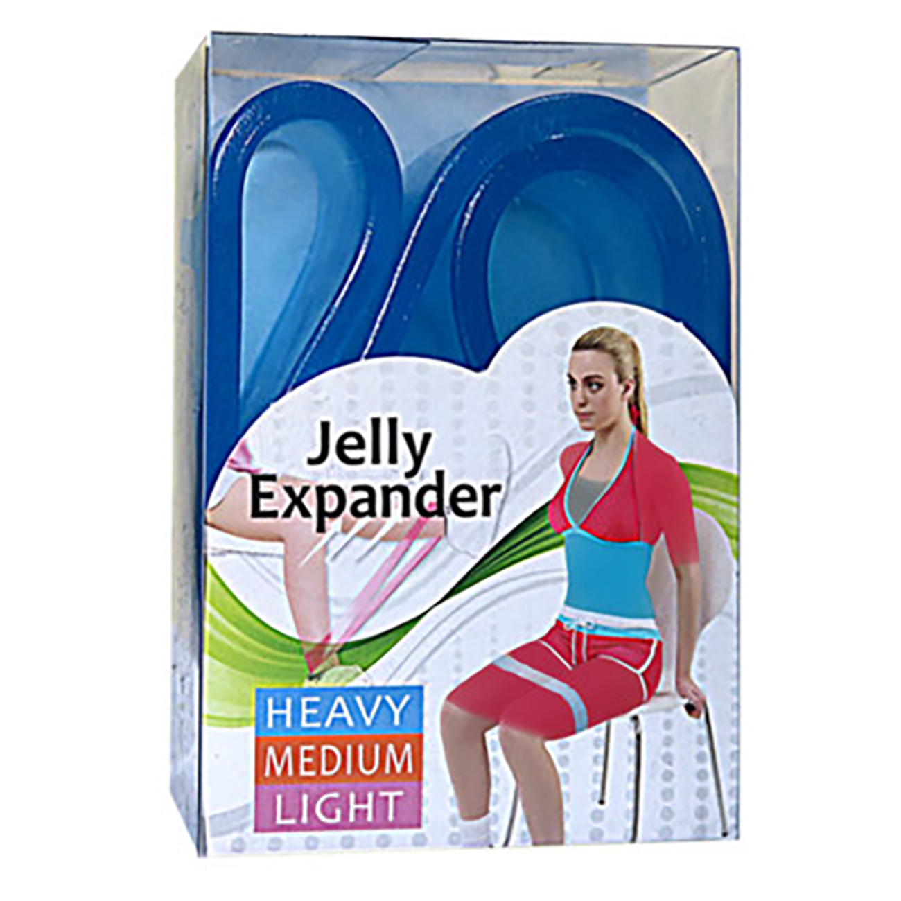 کش مینی لوپ مدل Expander 1043 ژله ای سه رنگ با سه مقاومت — تصویر ۷