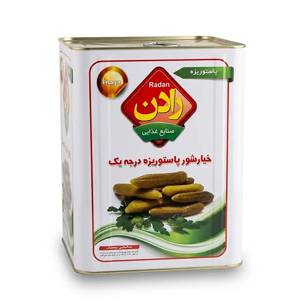 خیار شور ویژه رادن حلب 8 کیلویی اقساط