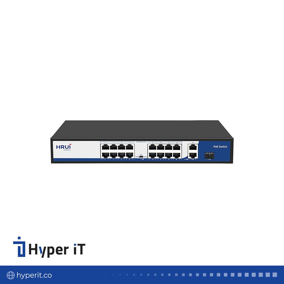 سوئیچ PoE HRUI مدل HR901-AF-1621GS-300