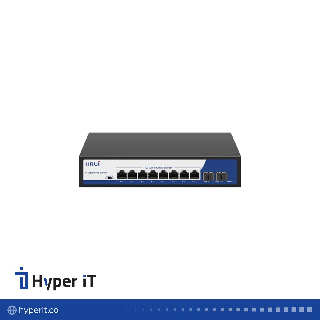 سوئیچ PoE HRUI گیگ مدل HR900-AFG-82NS