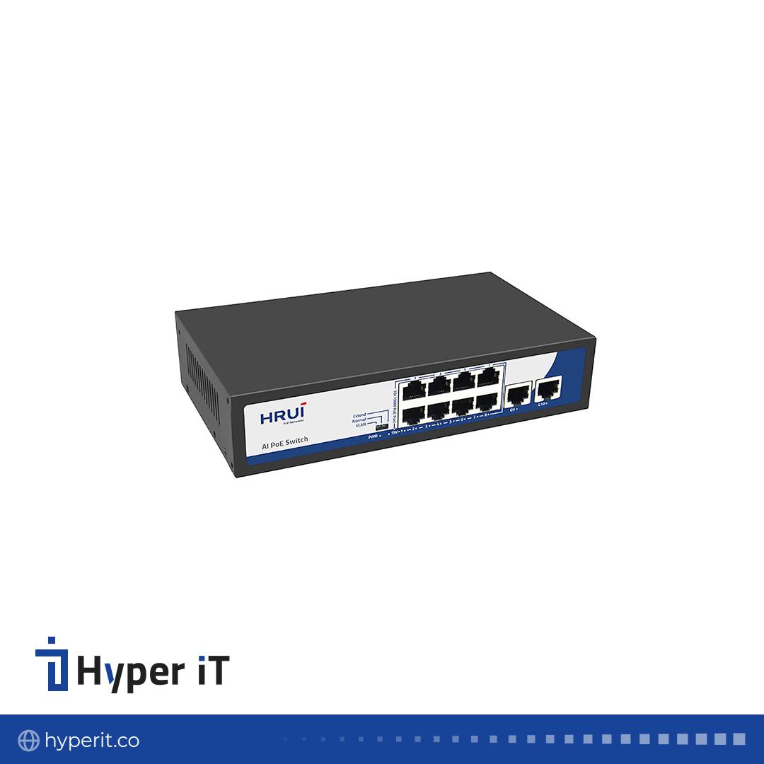 سوئیچ PoE HRUI مدل HR900-AF-82GN — تصویر ۳