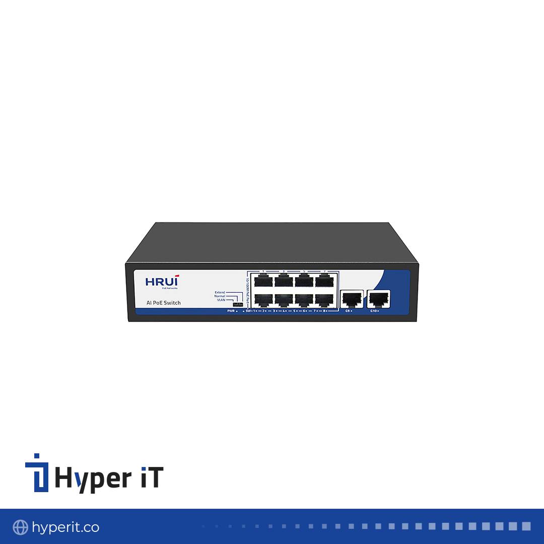 سوئیچ PoE HRUI مدل HR900-AF-82GN