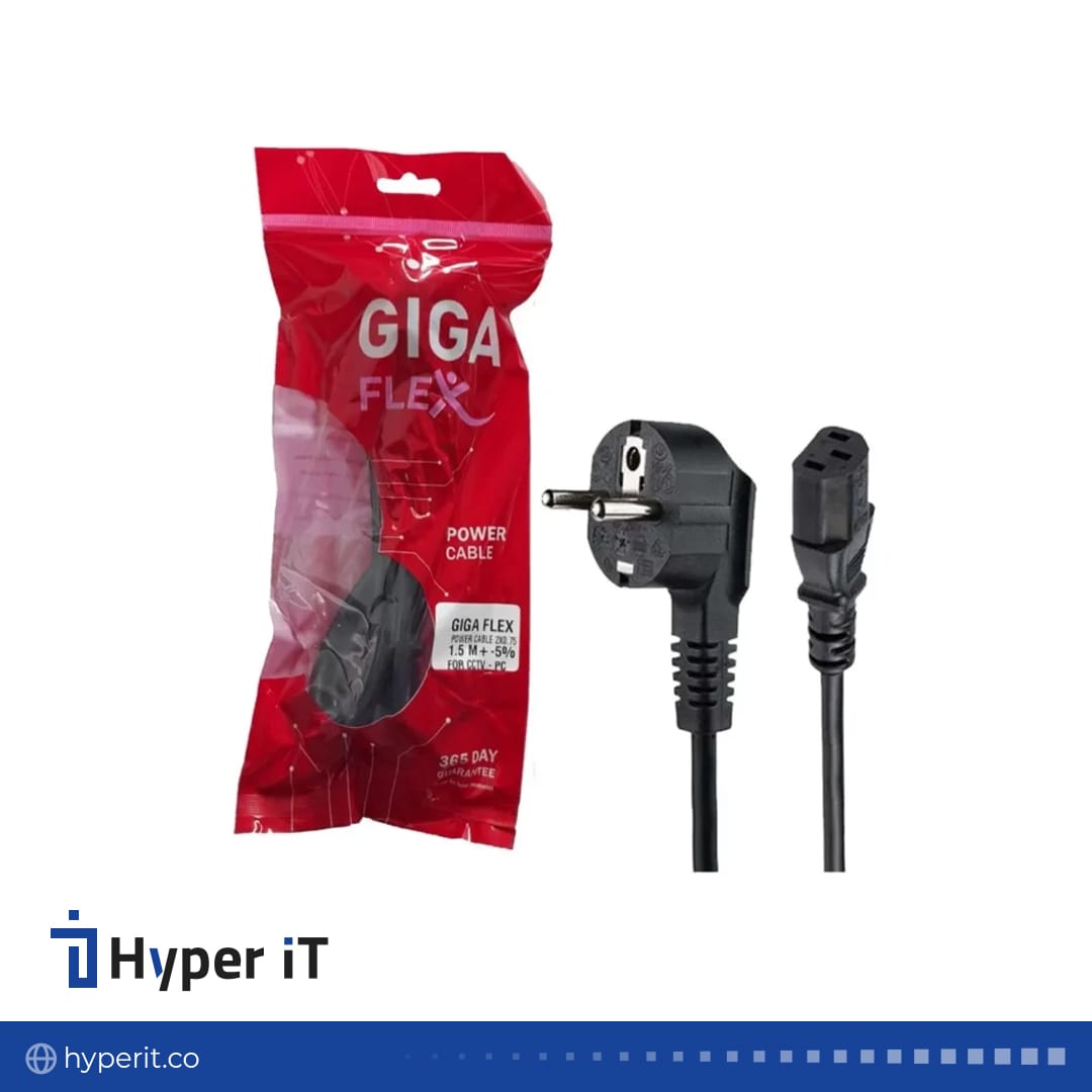 کابل برق پاور کیس ۱٫۵ متری گیگا فلکس GIGA FLEX — تصویر ۲