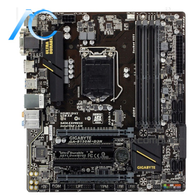 مادربرد دست دوم گیگابایت مدل MAINBOARD USED GIGABYTE B150M-D3H
