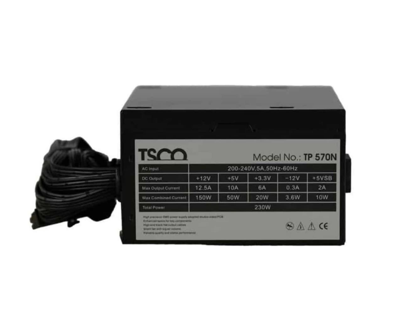 منبع تغذیه کامپیوتر تسکو مدل TP570N