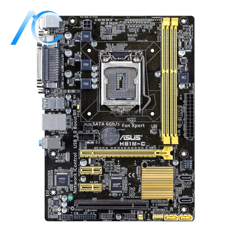 مادربرد دست دوم ایسوس مدل MAINBOARD USED ASUS H81M-C