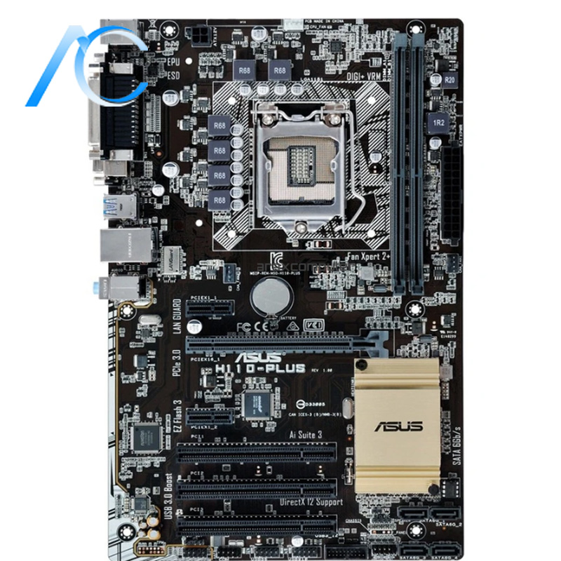 مادربرد دسته دوم ایسوس مدل MAINBOARD USED ASUS H110-PLUS