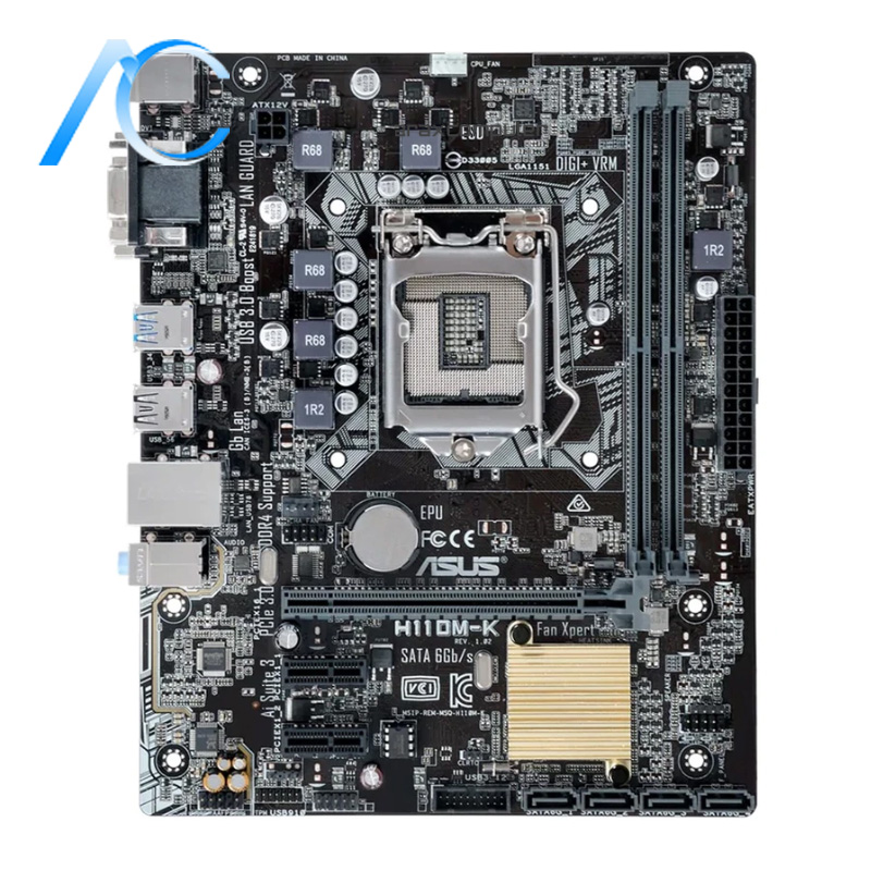 مادربرد دسته دوم ایسوس مدل MAINBOARD USED ASUS H110M-K