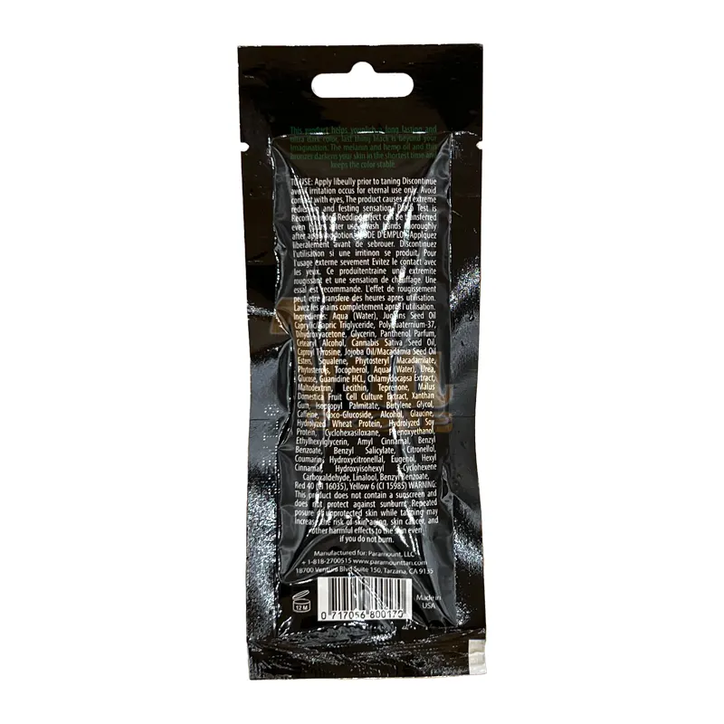 لوسیون سولار ساشه ای Paramount Black Hemp حجم 22 میل — تصویر ۳