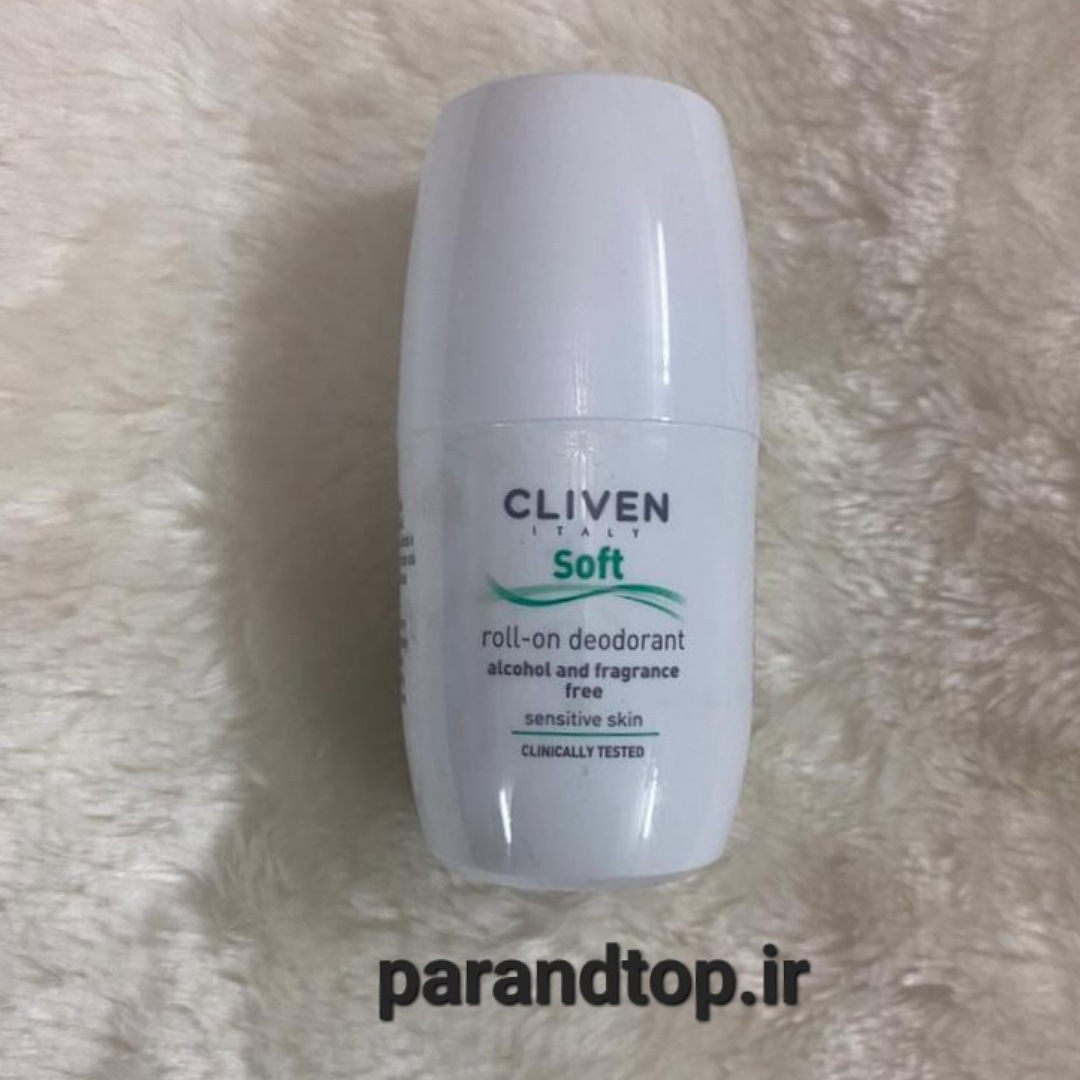 مام رول ضد تعریق کلیون بدون الکل مدل Soft Cliven Soft Roll-On Deodorant, specifically the “alcohol and fragrance free” version for sensitive skinحجم 50میل