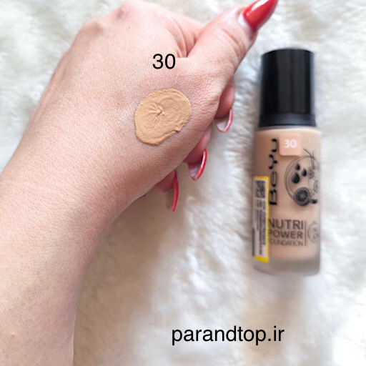 کرم پودربیو مدل نوتری پاور 24ساعته شماره 30 BeYu Nutri Power Foundation حجم 30میل