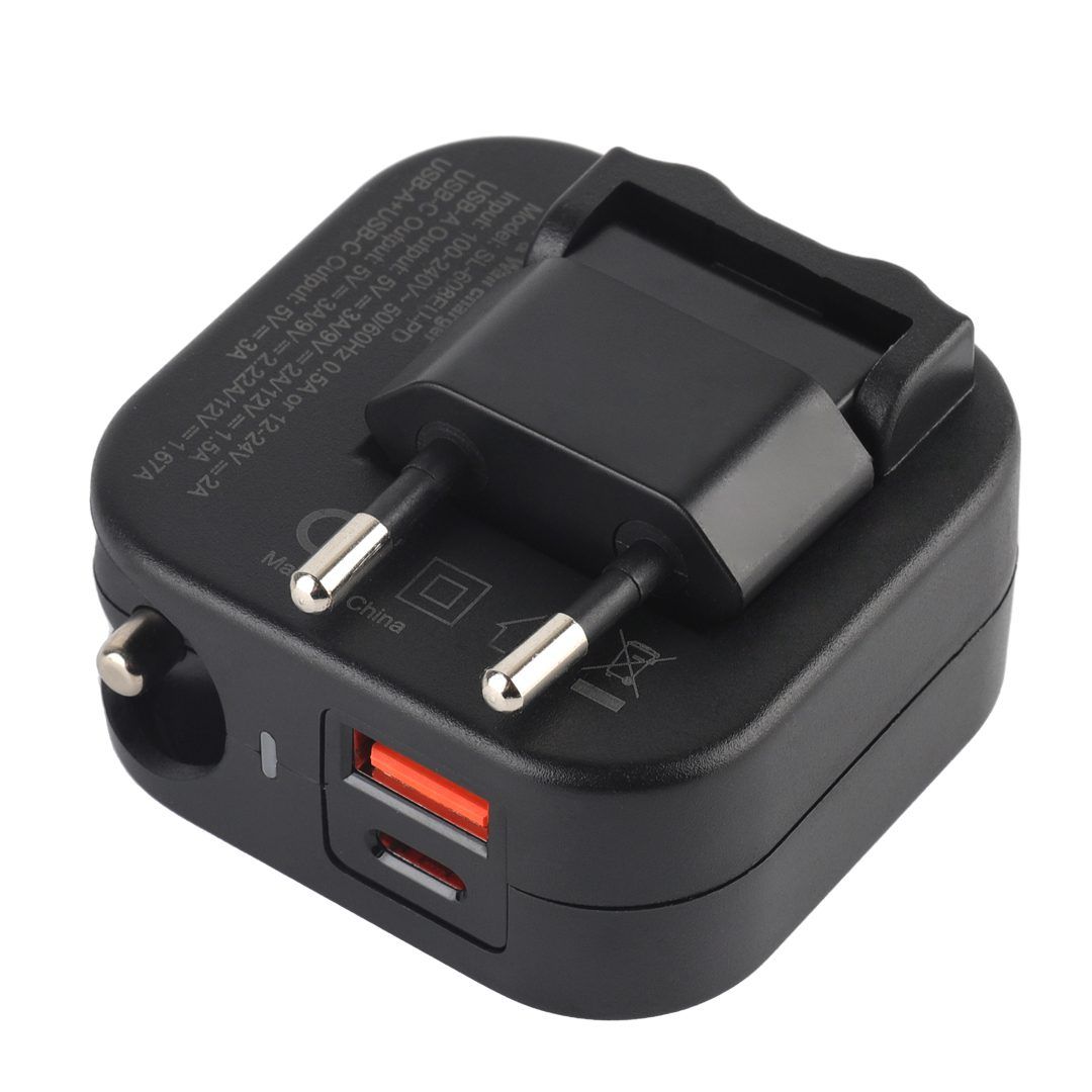 شارژر فندکی و دیواری تسکو فست شارژ TSCO TCG53 3A QC3.0 PD 20W همراه کابل Type-C — تصویر ۴
